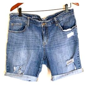 Denim Bermuda shorts
